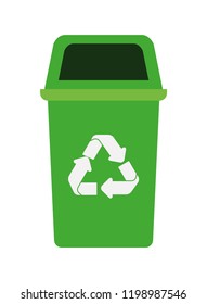 green recycling basket avatar character