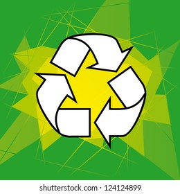 green recycling symbol