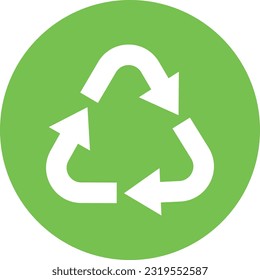 green recycling symbol vector design