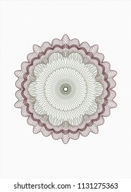  Green and Red abstract linear rosette