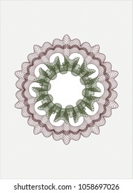    Green and Red abstract rosette