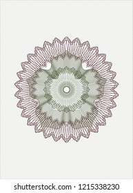 Green and Red abstract rosette