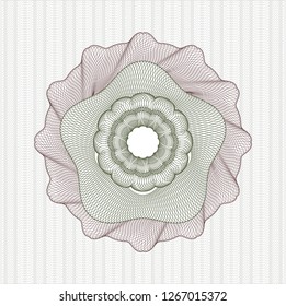 Green and Red abstract rosette