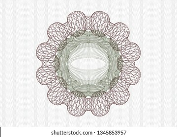 Green and Red abstract rosette