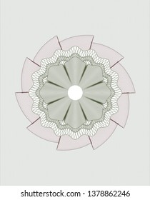 Green and Red abstract rosette