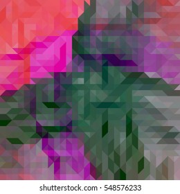 green red background geometric polygonal mosaic, vector illustration, abstract texture triangle