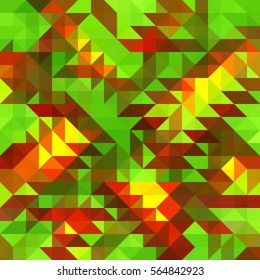 green red background geometric polygonal mosaic, vector illustration, abstract texture triangle