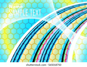 Green and red banner abstract template for card. Metal Background with waves and reflections. Business background, silver, illustration. Illustration of abstract background with a metallic element