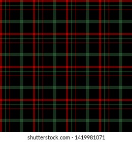 Green, Red and Black tartan plaid Scottish seamless pattern.Texture from plaid, tablecloths, clothes, shirts, dresses, paper, bedding, blankets and other textile products. Christmas concept.