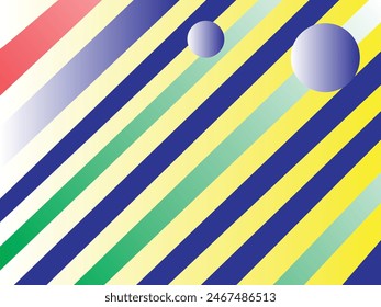 Green, red and blue  color combination gradient background design.