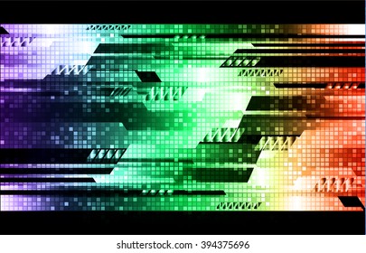 green red blue silver Light Abstract Technology background for computer graphic website internet.circuit.illustration.digital.infographics.binary code. 