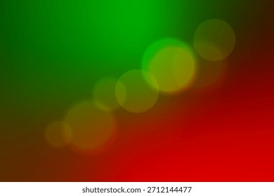 Fondo de luz Bokeh verde y rojo. Fondo de pantalla de Navidades Abstractas. Ilustración vectorial