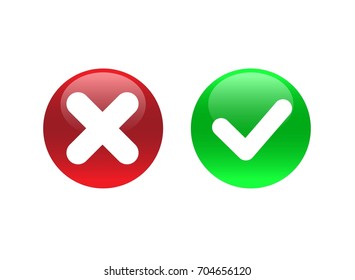 Vector Yes No Check Marks On Stock Vector (Royalty Free) 219072355 ...