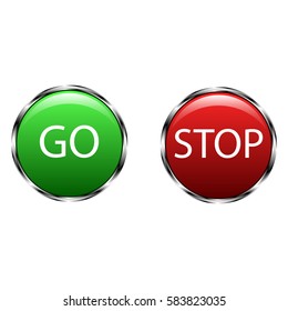 green and red buttons