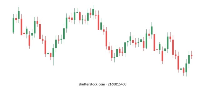 Green and red candle. Trade. Japanese candlestick chart in white background. vector illustration. binary options. svg