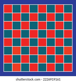 green and red chess. Chess pattern. Vector illustration. Abstract geometric background.