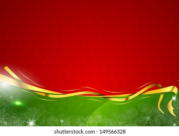 green and red christmas background