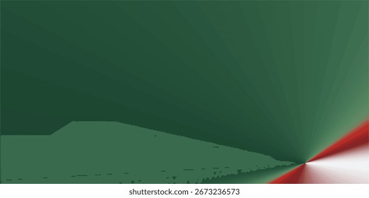 Green and Red Christmas Background With Subtle Light Effects for Celebrations.