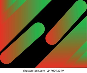 Green and Red color combination smooth gradient background design.