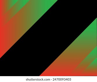 Green and Red color combination smooth gradient background design.