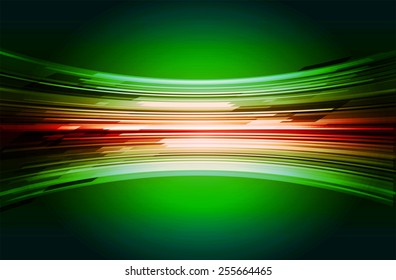 green red color Light Abstract Technology background for computer graphic website internet and business. 