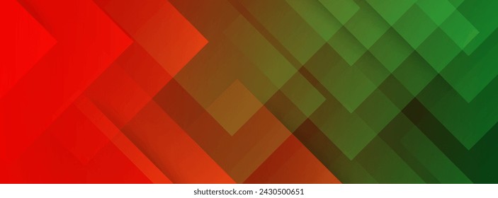 Fondo abstracto de la bandera de la combinación verde y rojo, patrón, fondo moderno. Vector, eps10