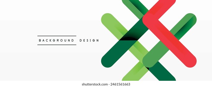 A green and red cross with a white line in the middle on a white background. This geometric pattern is a logo symbolizing balance and harmony in art and graphics