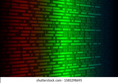 green red cyber circuit future technology concept background
