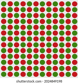 Green and red dot pattern seamless christmas 