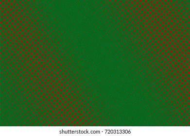 Green and red dotted halftone vector background. Autumn colors diagonal gradient. Grunge halftone pattern. Retro halftone banner template. Orange green dotted pattern. Abstract Halloween backdrop