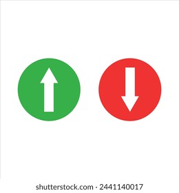 Green up and red down arrow vectors, Cursor arrow vector up and down, Arrows up and down, Arrow vectors