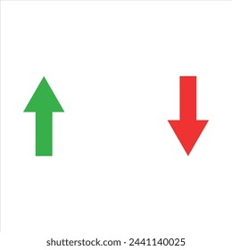 Green up and red down arrow vectors, Cursor arrow vector up and down, Arrows up and down, Arrow vectors
