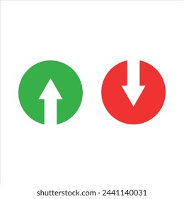 Green up and red down arrow vectors, Cursor arrow vector up and down, Arrows up and down, Arrow vectors