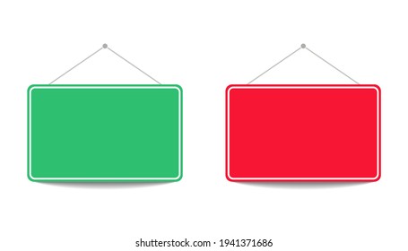 green, red frame, open, close