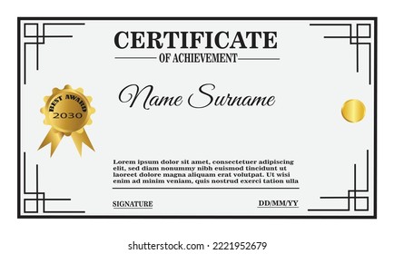 	
green red and gold certificate template. elegant certificate design for achievement and appreciation