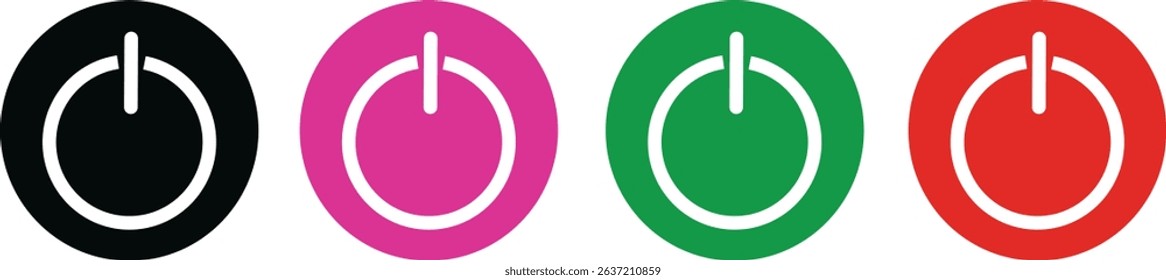 Green and red interface switch button concept, On and Off toggle switch buttons. Switch toggle button. On and off power button. Black switch button,
