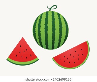 green red juicy watermelon full 