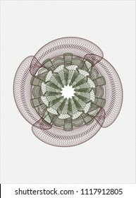 Green and Red linear rosette