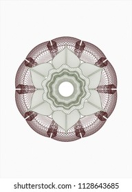 Green and Red linear rosette