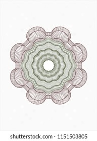 Green and Red linear rosette