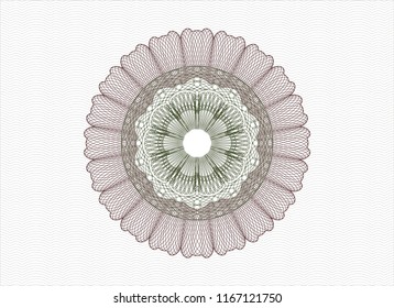 Green and Red linear rosette