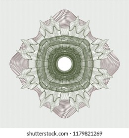 Green and Red linear rosette