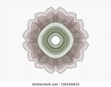 Green and Red linear rosette