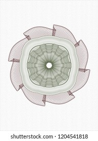 Green and Red linear rosette