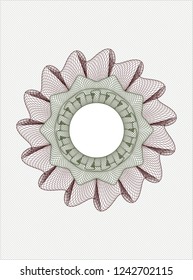 Green and Red linear rosette