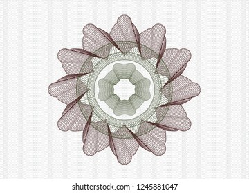 Green and Red linear rosette