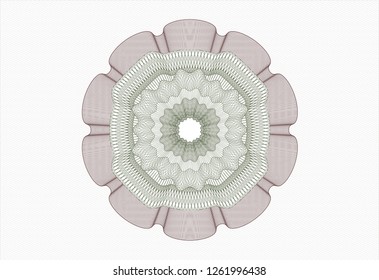 Green and Red linear rosette