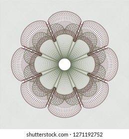 Green and Red linear rosette