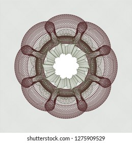 Green and Red linear rosette