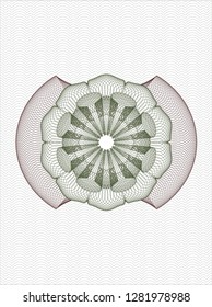 Green and Red linear rosette